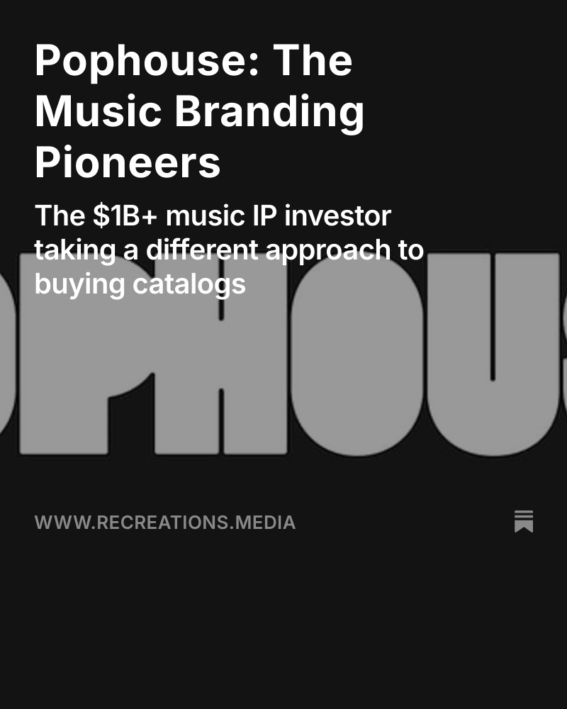 Excited to share a deep dive into Pophouse, in collaboration with my friend @jimmyrstone at <a href="/AlderbrookCo/">Alderbrook</a> 

From a modest real estate play to the breakaway success of ABBA Voyage, to its recently announced $1B+ music IP fund, Pophouse is changing the music catalog game.