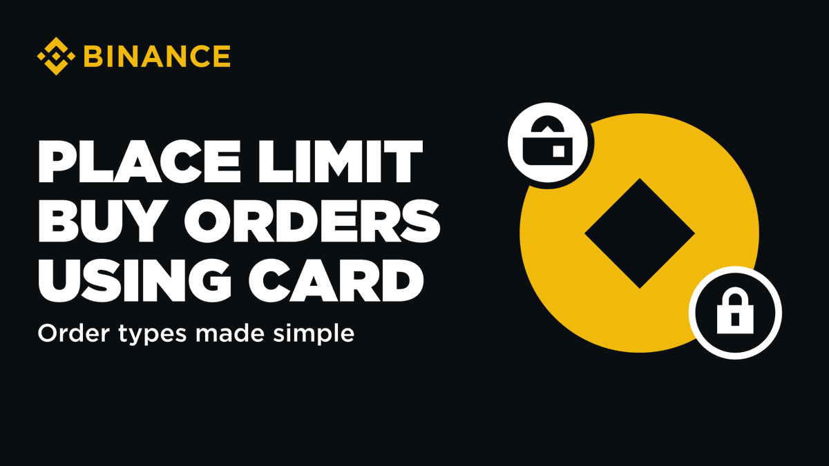 You can now place limit-buy orders with your credit or debit card via Binance’s Buy Crypto service. Purchase crypto at your price, your way! Here's more 👉 binance.com/en/blog/fiat/h…