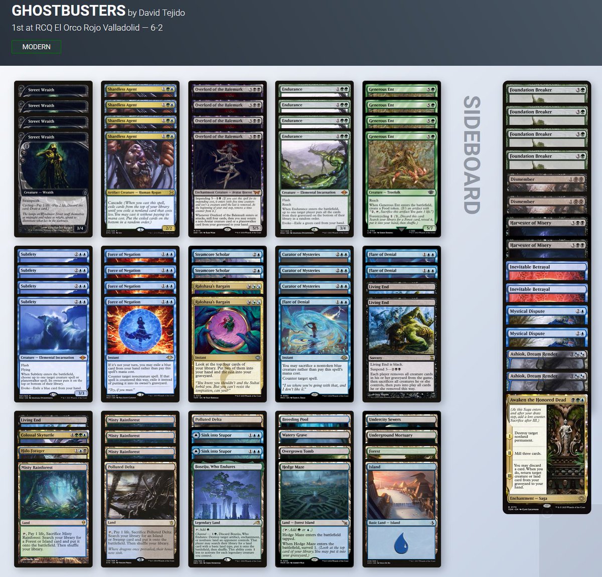 Living End 6-2. 1º RCQ El Orco Rojo

<a href="/PTQs_Spain/">PTQs España</a>