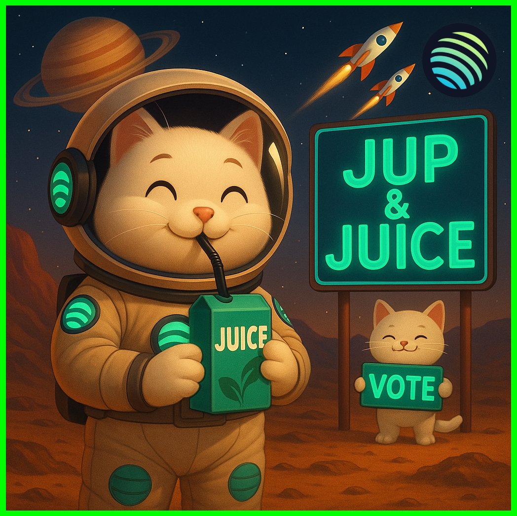 Marino (@marinonchain) on Twitter photo 🗳️ TODAY, the $JUP vote goes LIVE!: Should <a href="/JUPANDJUICE/">JUP AND JUICE🧃</a> become a Formal Work Group?🧃
But what are they actually building? Why does it matter for <a href="/JupiterExchange/">Jupiter (🐱, 🐐)</a>? 🪐
And what does the vote mean for YOU as a $JUP holder? Let's dive in 🧵👇 🗳️ TODAY, the $JUP vote goes LIVE!: Should <a href="/JUPANDJUICE/">JUP AND JUICE🧃</a> become a Formal Work Group?🧃
But what are they actually building? Why does it matter for <a href="/JupiterExchange/">Jupiter (🐱, 🐐)</a>? 🪐
And what does the vote mean for YOU as a $JUP holder? Let's dive in 🧵👇