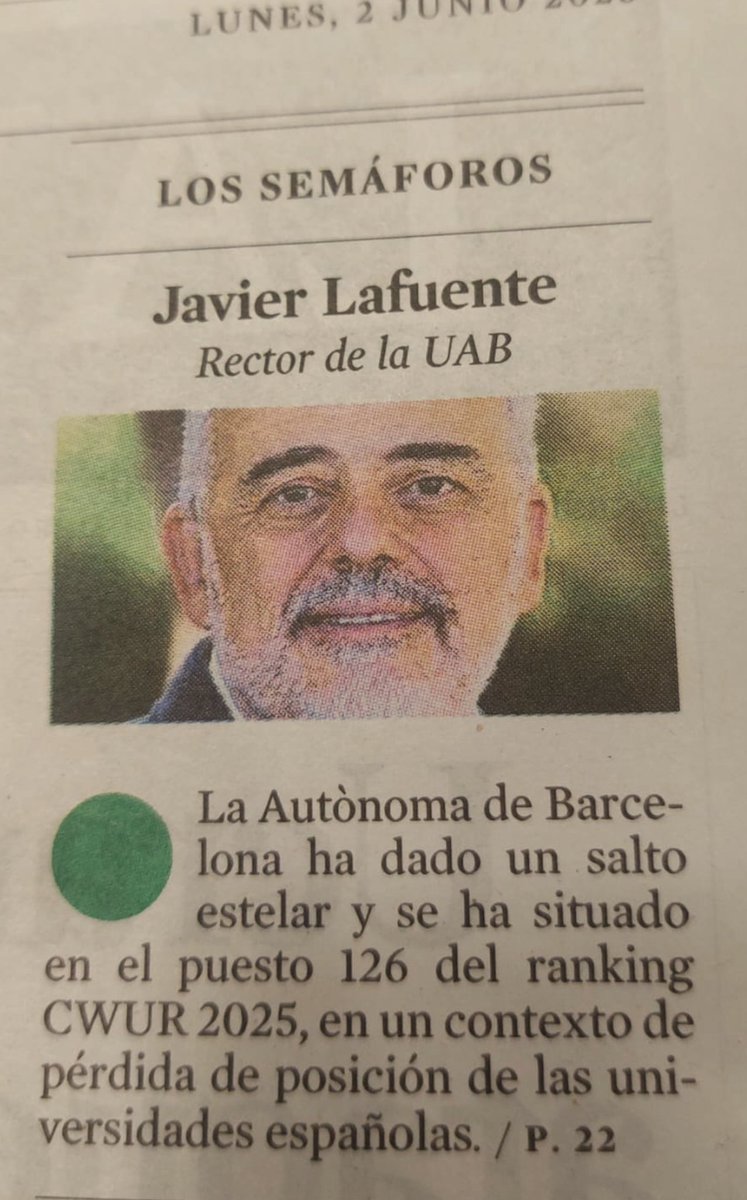 Comunidad Judía/Jewish/Jueva de Barcelona (@barcelonajudia) on Twitter photo Aquesta setmana, rector@UAB.cat ha enviat un escrit de 4 pàgines a tota la universitat pública acusant vilment la política d’un país en guerra, en lloc de centrar-se en la seva tasca com a rector.
Avui a <a href="/LaVanguardia/">La Vanguardia</a> apareix aquesta notícia.
Però llegint l’informe (el problema Aquesta setmana, rector@UAB.cat ha enviat un escrit de 4 pàgines a tota la universitat pública acusant vilment la política d’un país en guerra, en lloc de centrar-se en la seva tasca com a rector.
Avui a <a href="/LaVanguardia/">La Vanguardia</a> apareix aquesta notícia.
Però llegint l’informe (el problema