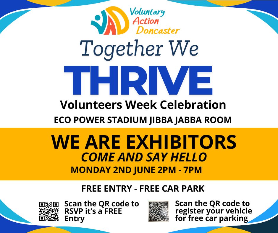 This afternoon we will be at the Eco Power Stadium in Doncaster to talk about the volunteering oppertunities we have coming up in Doncaster! Come along anf find out how you can help your local river or 50+ other volunteering oppertunities!

#Volunteering #Doncaster #VolunteerWeek
