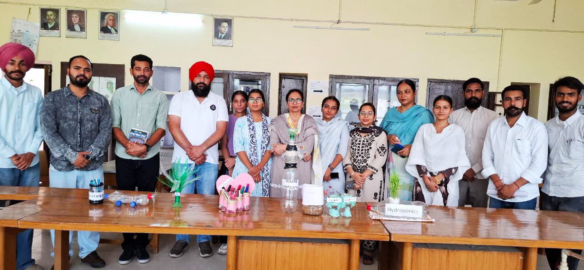 principalgcmks's tweet photo. Under the guidance of Principal Dr. Jagjiwan Kaur and efforts of Vice Principal Dr. Hardavinder Singh Brar, the NSS Unit conducted campus-wide plastic waste cleanup activities on date 31/5/2025 as per the guidelines of Punjab Pollution Control Board.
#GCM #NSSUNIT https://t.co/2vFFWWYsH0