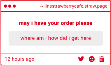 me whenever i open my strawpage