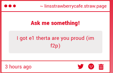 CONGRATS ANON I AM VERY PROUD!!! i hope the next time she reruns i can get her eidolons :3