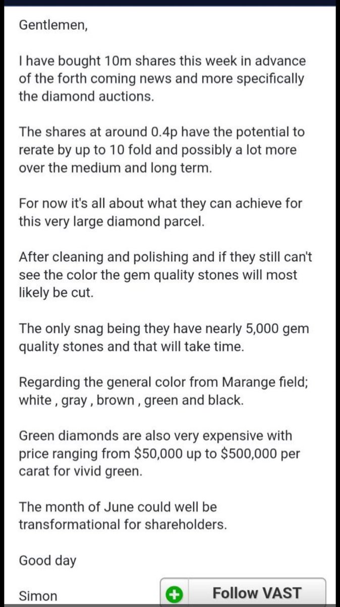 Blowster85's tweet photo. #VAST - Interesting to see Simon Cawkwell aka Evil Knievil taking a long position in VAST

Usually a notorious shorter so worth keeping an eye

Certainly makes some good points about why it’s time to be long VAST https://t.co/HrPjGjDCg1