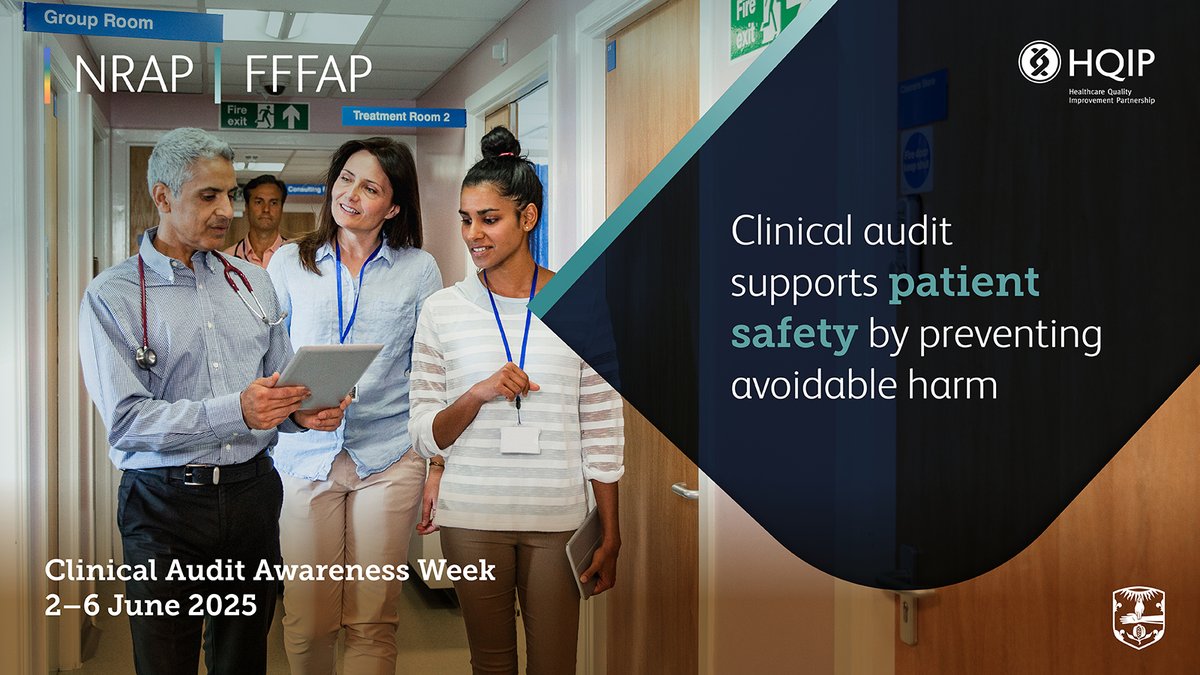 National Respiratory Audit Programme (@nrapaudit) on Twitter photo 📢Day 1! #CAAW25
As part of Clinical Audit Awareness Week, we are celebrating the pivotal role that audit plays in supporting patient safety.
Remember to check out <a href="/HQIP/">Healthcare Quality Improvement Partnership</a> for all of the information and events throughout the week! 📢Day 1! #CAAW25
As part of Clinical Audit Awareness Week, we are celebrating the pivotal role that audit plays in supporting patient safety.
Remember to check out <a href="/HQIP/">Healthcare Quality Improvement Partnership</a> for all of the information and events throughout the week!