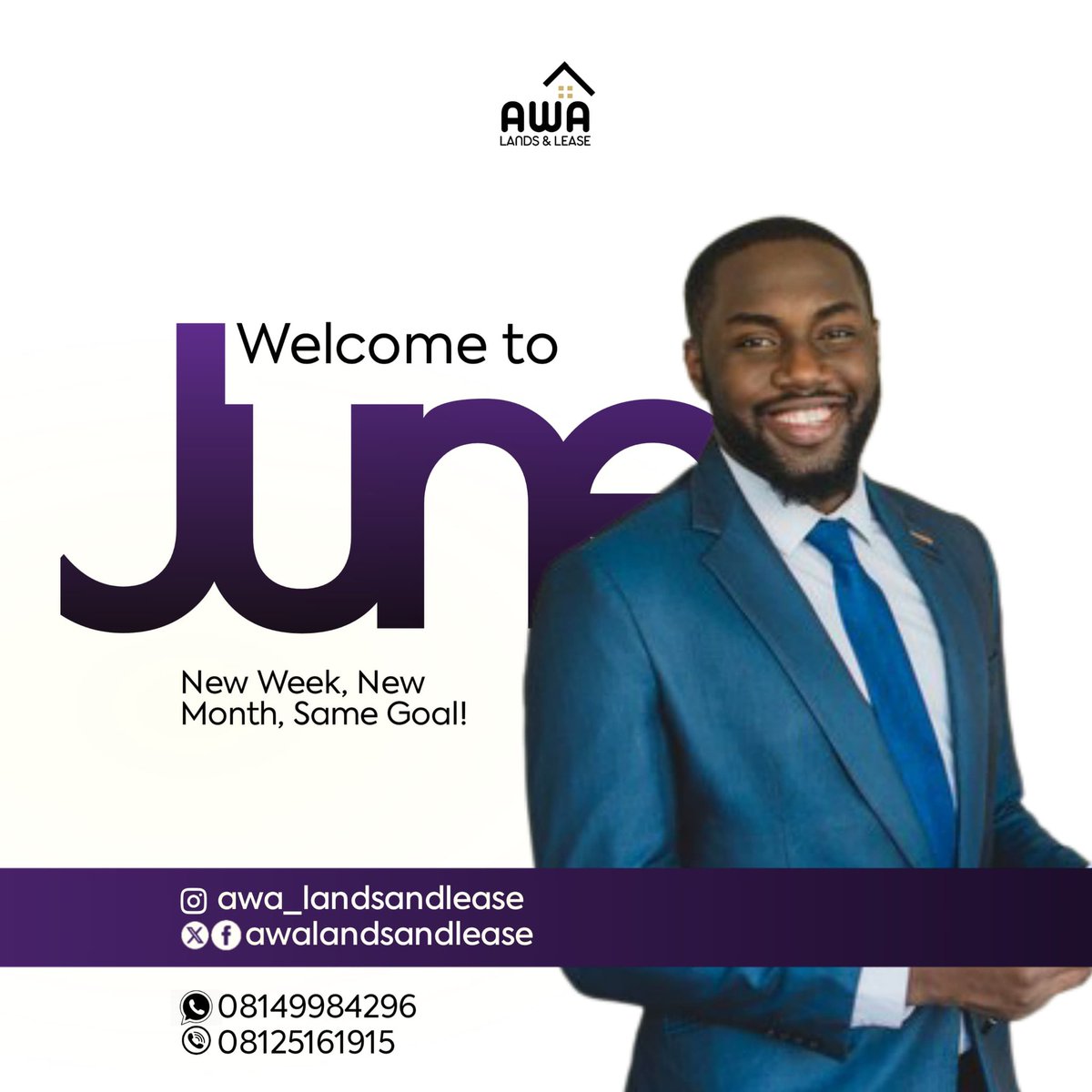 AwaRealties's tweet photo. It's a double celebration 
A new week and a new month 

However, the goals are still the same. To become a proud property owner and to become financially free through Real Estate Opportunities

Let's see what the month of June has in store for us

Cheers 🥂 https://t.co/w2Ft1srFOc