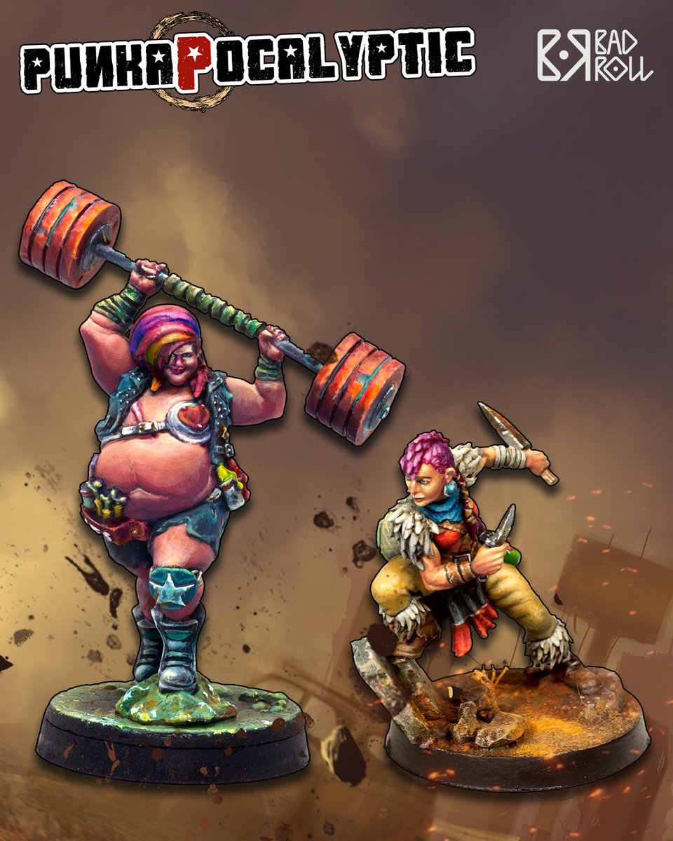 ¡Ya a la venta las novedades de junio para Punkapocalyptic! Se une a las filas de la Troupe una Forzuda llegada de la gama de Masters of the Wasteland. Y para los Unami una nueva Sombra para sorprender a tus enemigos.
badrollgames.com/shop/