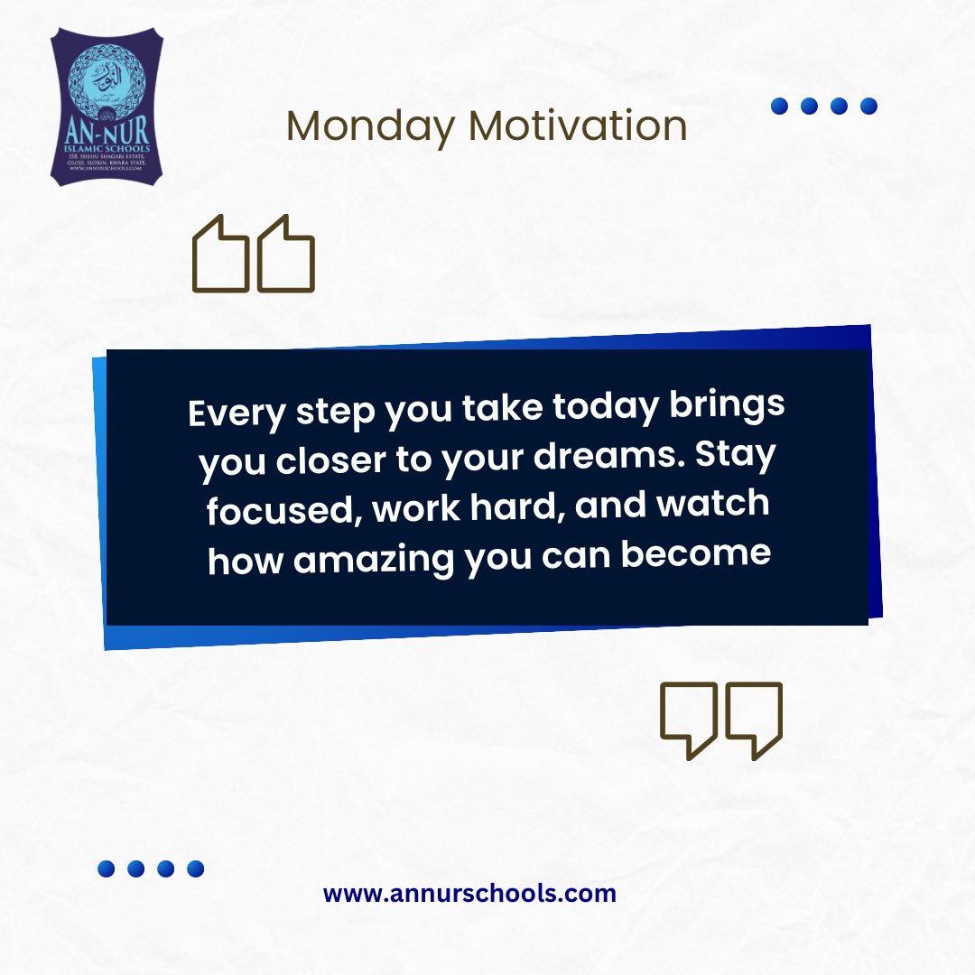 Happy New Week!!!

#annur #schools #ilorin