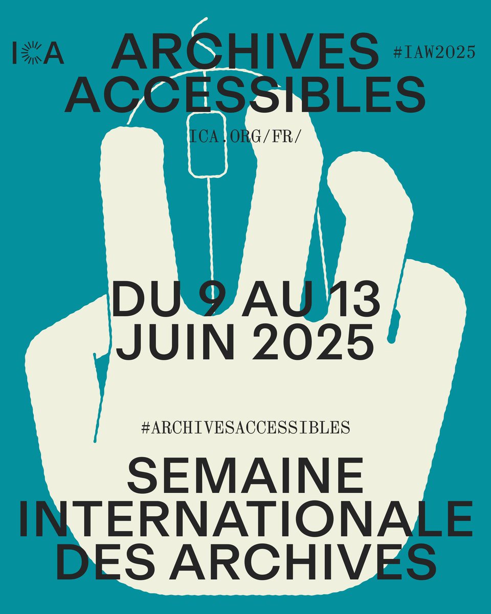 FranceArchives (@francearchives) on Twitter photo Du 9 au 13 juin l’ <a href="/ICArchiv/">ICA - International Council on Archives</a> organise la 7è Semaine Internationale des Archives (#IAW2025) sous le thème #ArchivesAccessibles – Des archives pour tous.tes. Toute la semaine, l’ICA et ses membres proposent des webinaires et des événements tinyurl.com/46tbuadm Du 9 au 13 juin l’ <a href="/ICArchiv/">ICA - International Council on Archives</a> organise la 7è Semaine Internationale des Archives (#IAW2025) sous le thème #ArchivesAccessibles – Des archives pour tous.tes. Toute la semaine, l’ICA et ses membres proposent des webinaires et des événements tinyurl.com/46tbuadm