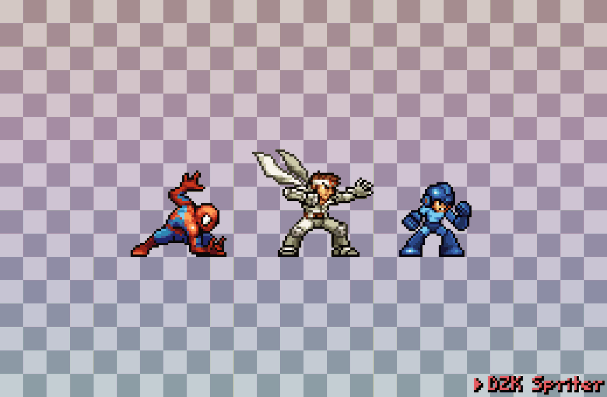 Dez_sprites's tweet photo. Marvel VS Capcom, recreated in Metal Slug style (3/5)

#MetalSlug #メタルスラッグ #Marvel #Capcom #PixelArt #sprites #fannart https://t.co/Fie6c8nWDg