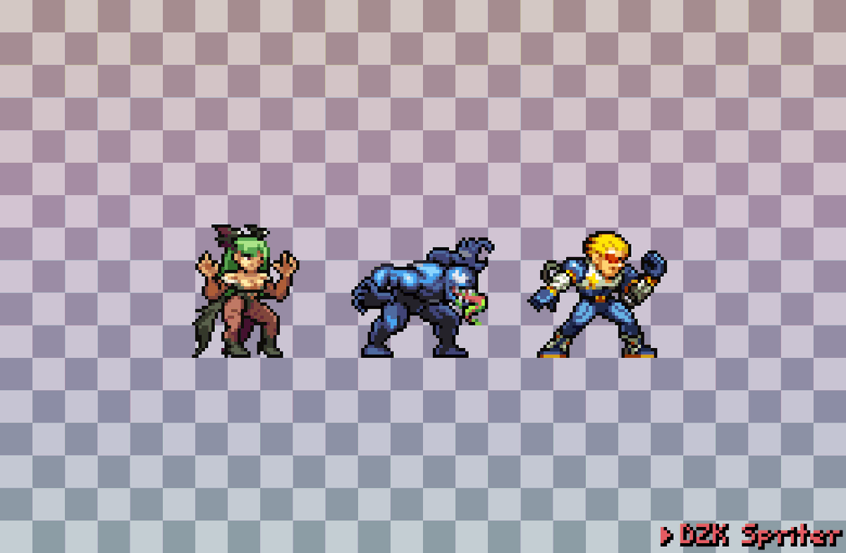 Marvel VS Capcom, recreated in Metal Slug style (4/5)

#MetalSlug #メタルスラッグ #Marvel #Capcom #PixelArt #sprites #fannart