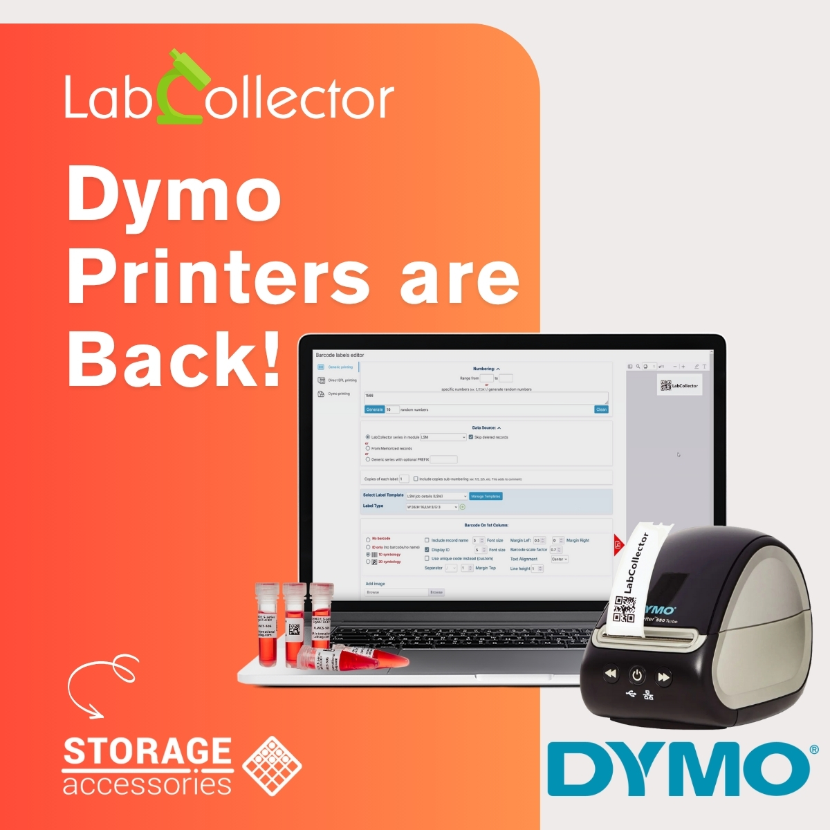 AGILEBIO (@agilebio) on Twitter photo We’ve teamed up with <a href="/labtagofficial/">LabTAG by GA International | Lab Label Experts</a> to bring back the fan-favorite <a href="/DYMOPrinting/">DYMO Printing</a> LabelWriter 550! fully compatible with LabCollector LIMS/LIS/ELN
Print fast, label smart, and stay organized, all from one compact printer.
Now available at our store: storage-accessories.com/en/home/409-dy… We’ve teamed up with <a href="/labtagofficial/">LabTAG by GA International | Lab Label Experts</a> to bring back the fan-favorite <a href="/DYMOPrinting/">DYMO Printing</a> LabelWriter 550! fully compatible with LabCollector LIMS/LIS/ELN
Print fast, label smart, and stay organized, all from one compact printer.
Now available at our store: storage-accessories.com/en/home/409-dy…
