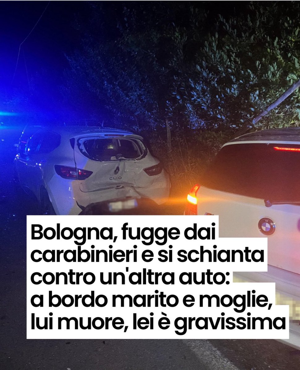 simosimolux's tweet photo. Auto con a bordo dei magrebini non si ferma all'alt andandosi a scontrare con un altra auto con a bordo marito e moglie, lui 56 anni morto la moglie è ricoverata in gravi condizioni.... #sangiovanniinpersiceto #8giugno https://t.co/heD3V4wPfr