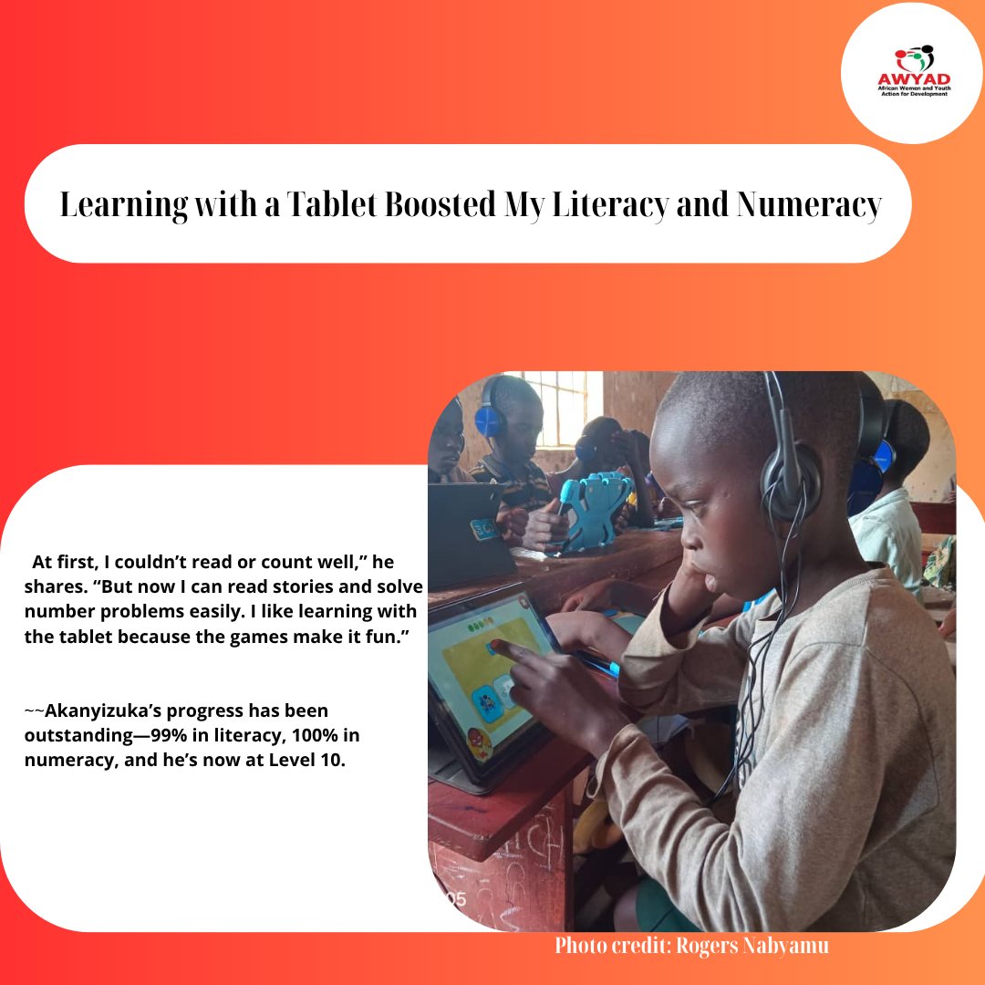 AWYAD_UG's tweet image. Akanyizuka Yusam, a young refugee from the DRC, now lives in Oruchinga Refugee Settlement. When he joined Primary Three at Kibwera Primary School, he struggled with literacy and numeracy due to language barriers.

With support from his parents, Akanyizuka enrolled in the Can’t…