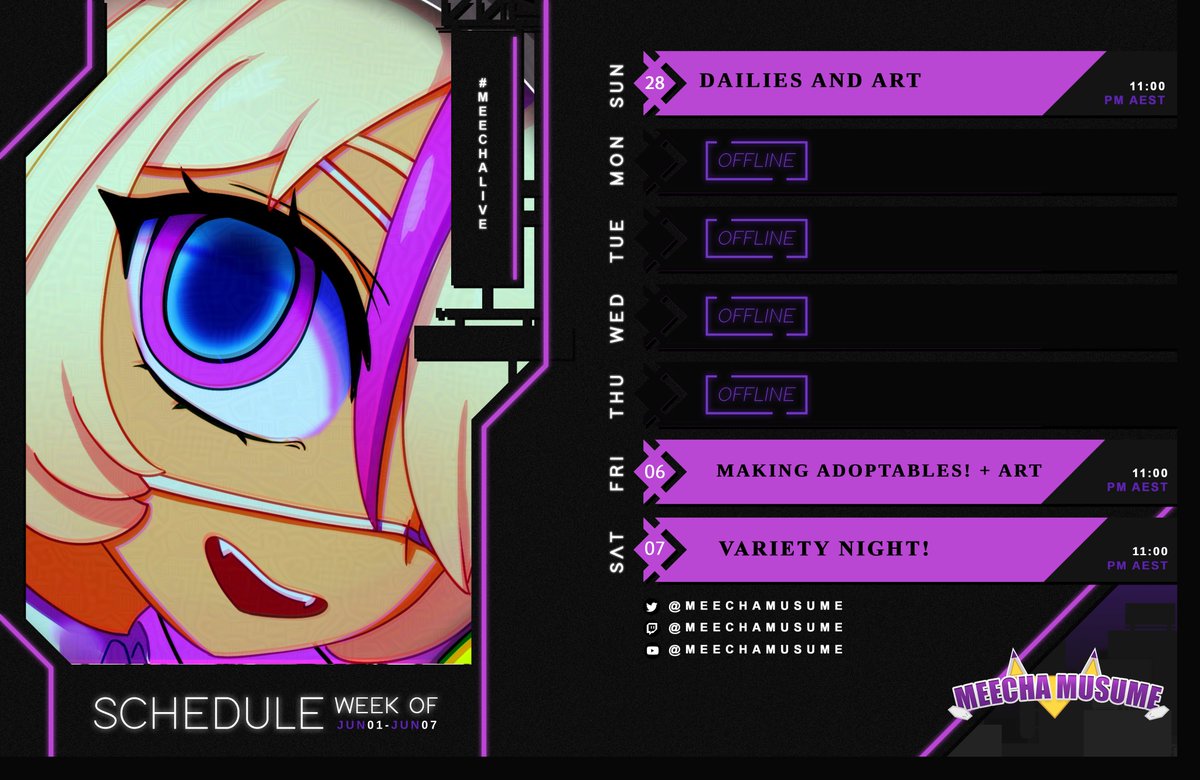 Its been a while huh? BUT I'm ending my hiatus and easing back into officially streaming (and video content creation) once more!!! 

Things will ramp up even more when my 3.0 debut is ready to go! But let's continue to have fun together!