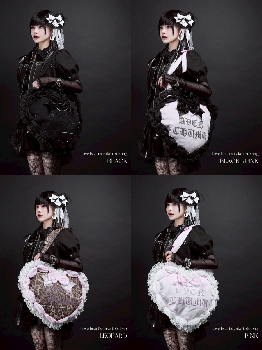 アバンチュウム Love heart's cake tote bag Love heart's cake tote