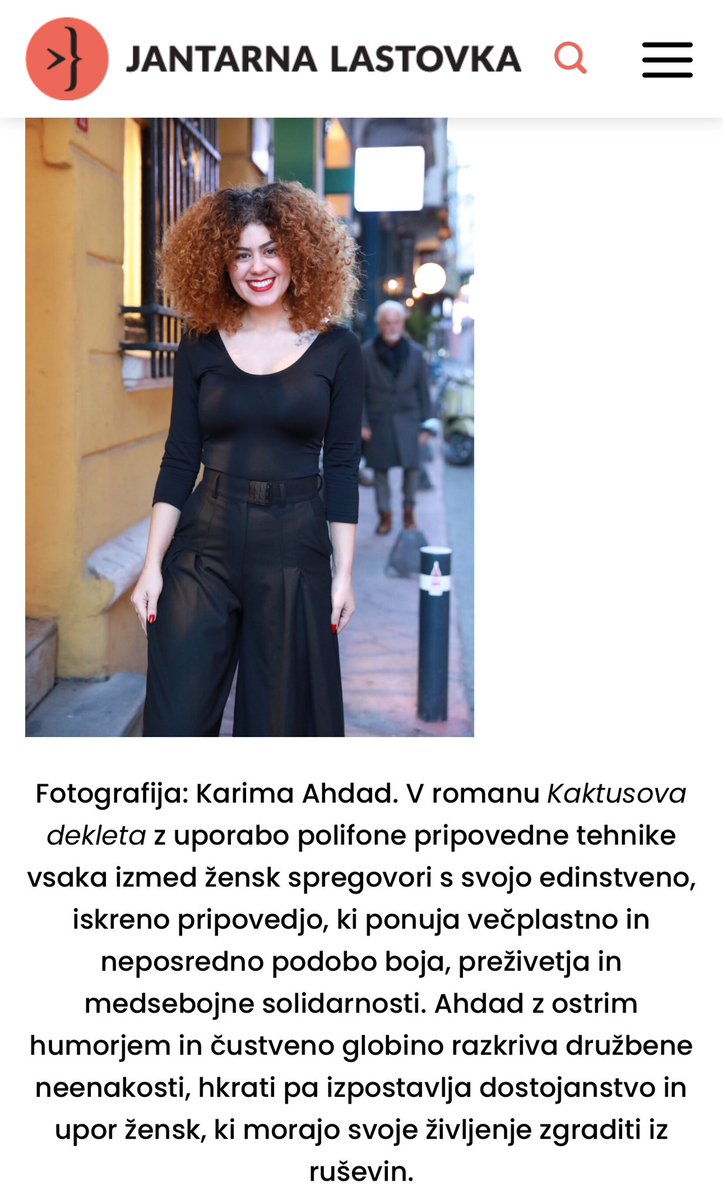 Karimaahdad's tweet photo. Happy to see a chapter from my novel Cactus Girls (بنات الصبّار) now available in Slovenian, beautifully translated by writer &amp; translator Gabriela Babnik. This chapter was previously translated into English. 🌵💜 https://t.co/YQGxEF5pIX