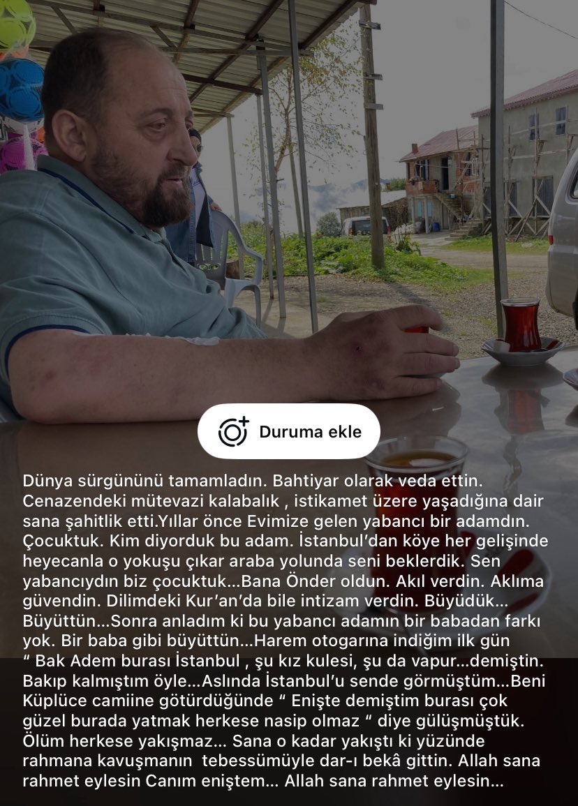 dayımın babam için yazdıkları