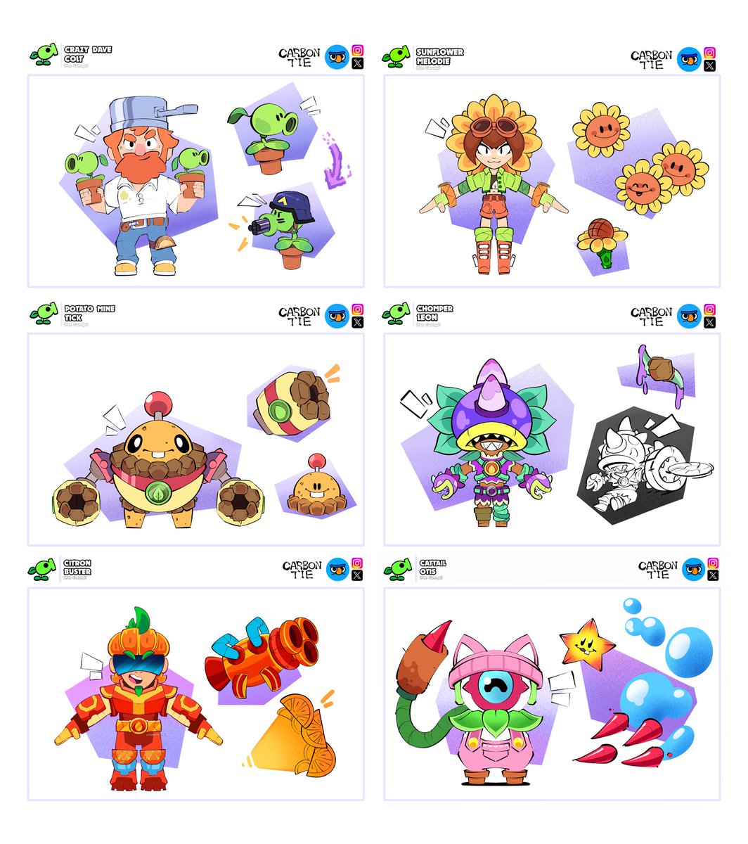 Brawl Stars X Plants Vs. Zombies! 🌱
#BrawlStarsArt