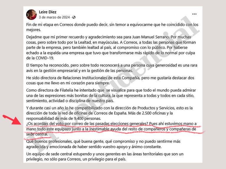 La prueba del posible y probable delito, por ella misma. Ahora resulta que Correos no solo nos perdía cartas y envíos, igual también perdía ciertos votos. La pregunta inevitable: ¿hubo pucherazo en Correos el 23 J?