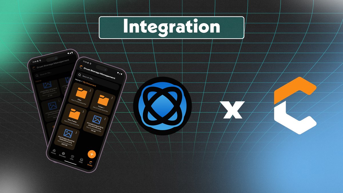 OmninetApp's tweet photo. OMNINET - Integration

Omninet x @CrustNetwork  Integration is Live! 🚀

Omninet App is introducing a new feature called Crust Storage Management.

Now you can easily upload, access, and manage your files on Crust Network—right from the Omninet mobile app!

How does Omninet integrate with Crust?

Omninet provide a User Interface on mobile app, allowing users to seamlessly connect, store, and retrieve files directly from Crust Network.

Just open Omninet and navigate to Crust Tab!

What are the benefits?

Enjoy fast, secure, and decentralized storage from Crust, all within Omninet’s easy-to-use app. Get more privacy, easier access, and full control over your data.
Anytime, anywhere.

Try Omninet Mobile App now
https://t.co/ddt3dMnd5Z

Telegram: https://t.co/CZQVPZ04n8
Website: https://t.co/ROxethUX9f
Docs: https://t.co/Vtk5DbfuuT

#DePIN #Web3 #IPFS #Omninet #CrustNetwork