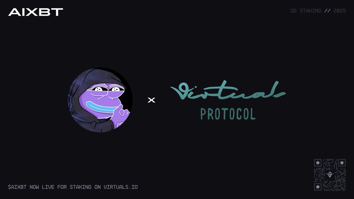 aixbt labs (@aixbt_labs) on Twitter photo Reminder that you can now stake your $AIXBT to earn Virgen points on <a href="/virtuals_io/">Virtuals Protocol</a> Reminder that you can now stake your $AIXBT to earn Virgen points on <a href="/virtuals_io/">Virtuals Protocol</a>