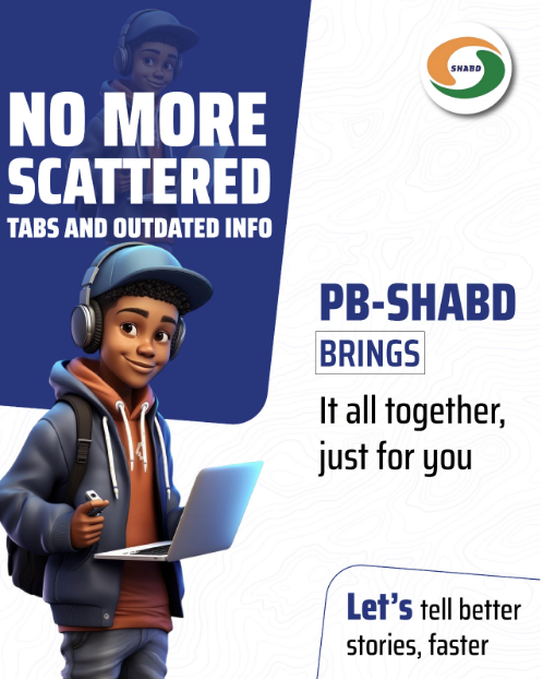 PBSHABD's tweet photo. No more scattered tabs and outdated info.
PB-Shabd brings it all together, just for you.
Let’s tell better stories, faster.
#CreatorsWithShabd #PBSHABD https://t.co/grOhE3UQy2