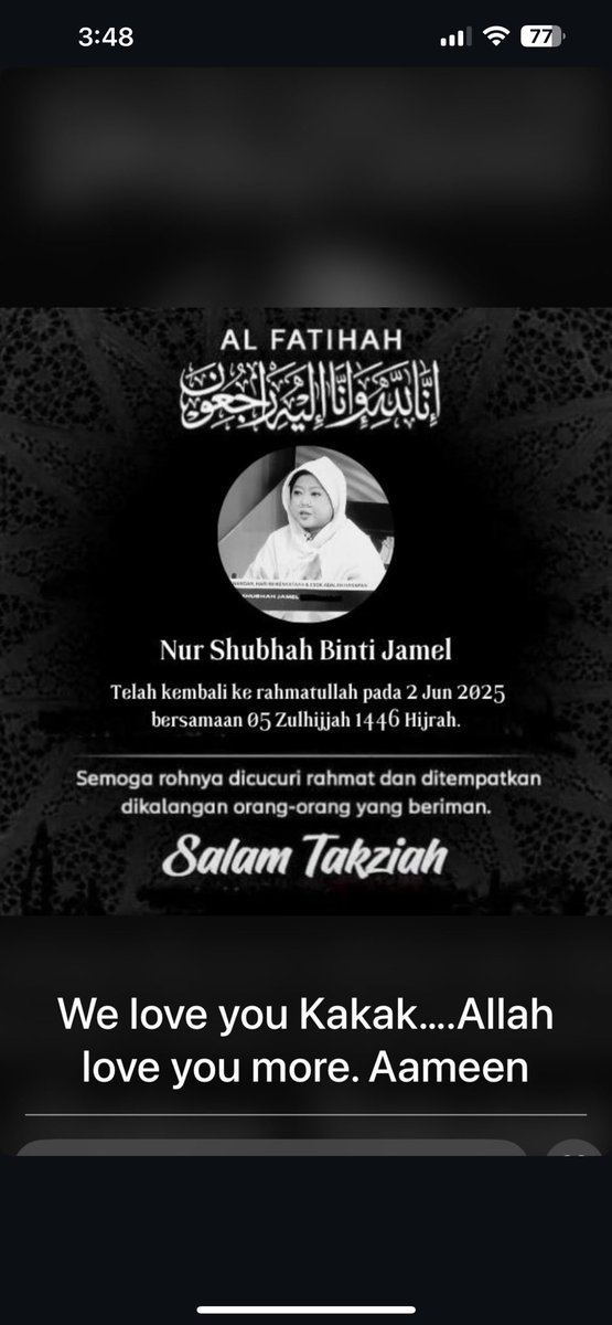 kyyrrose's tweet photo. Al Fatihah. https://t.co/wDHthdNmDR