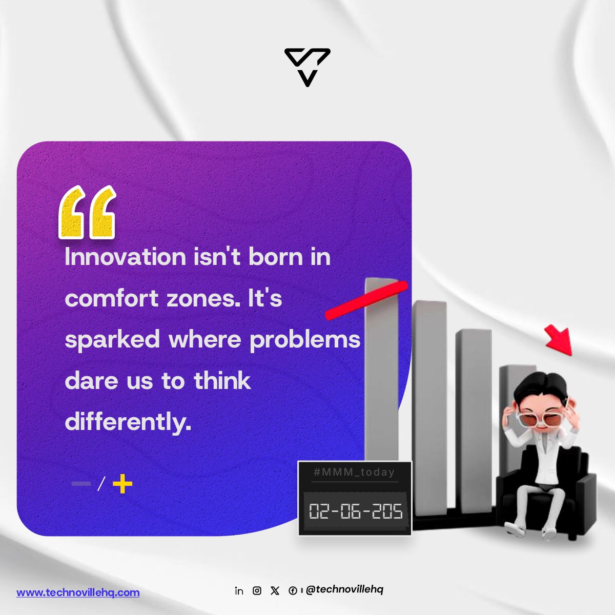 💡 Monday Morning Motivation
Innovation isn’t born in comfort zones it begins where challenges push us to think differently, act boldly, and create what’s never been done.

So this week, don’t run from challenges rise to them. 🚀