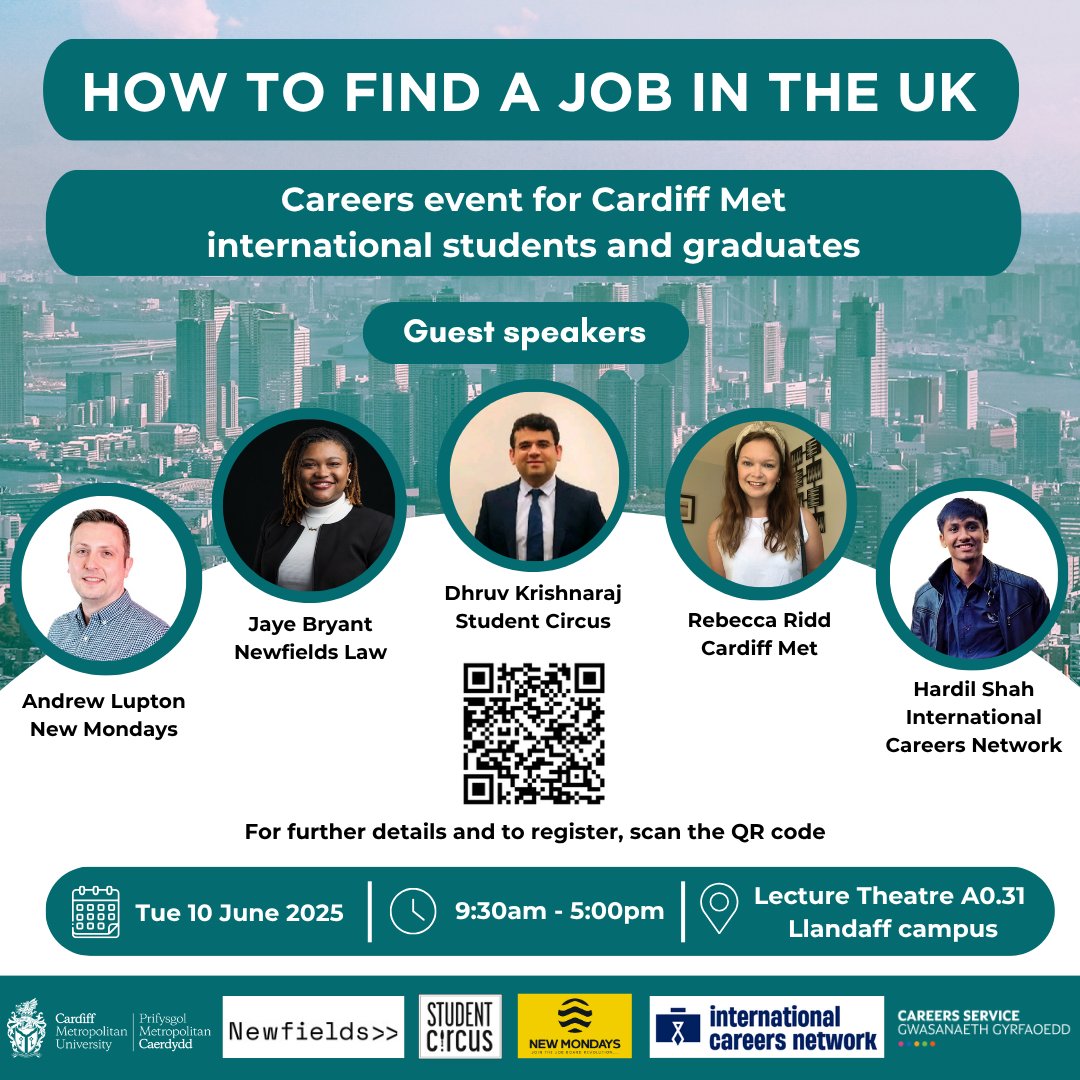 Cardiff Met Careers (@cmetcareers) on Twitter photo ๐ข How to get a job in the UK - attend <a href="/cardiffmet/">Cardiff Metropolitan University</a>'s one-day #Careers event for our international students and graduates - 10.06.2025.
๐ข Sut i gael swydd yn y DU - dewch i ddigwyddiad #Gyrfaoedd Met Caerdydd ar gyfer ein myfyrwyr a graddedigion rhyngwladol - 10.06.2025. ๐ข How to get a job in the UK - attend <a href="/cardiffmet/">Cardiff Metropolitan University</a>'s one-day #Careers event for our international students and graduates - 10.06.2025.
๐ข Sut i gael swydd yn y DU - dewch i ddigwyddiad #Gyrfaoedd Met Caerdydd ar gyfer ein myfyrwyr a graddedigion rhyngwladol - 10.06.2025.