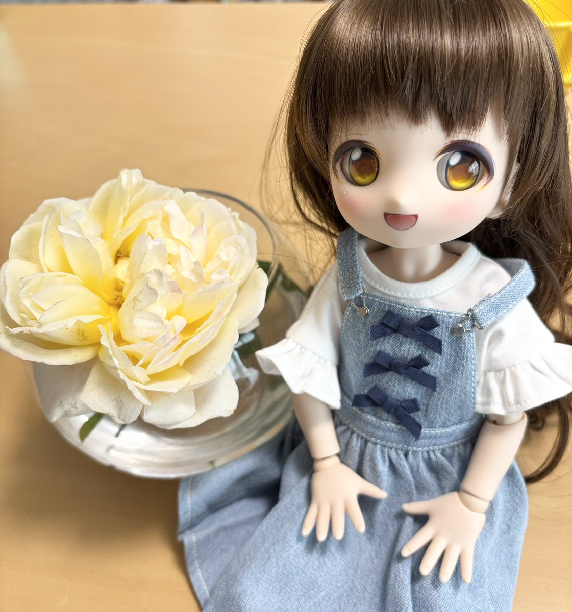 puidol's tweet photo. バラが咲いたよ🌹

#ちみっこDD #アルル　#バラ　#ロアルドダール https://t.co/7myHjqbBPl