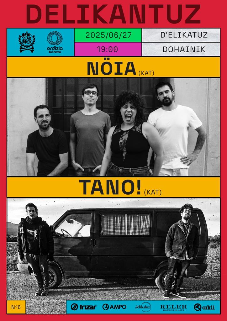 Nazioarteko musika jaialdi batekin hasiko dugu uda D'elikatuzen! Kataluniako hardcore garaikidea ekarriko digute ekainaren 27an Nöiak eta Tano!k

ordiziarrock.com/noia-eta-tano-…