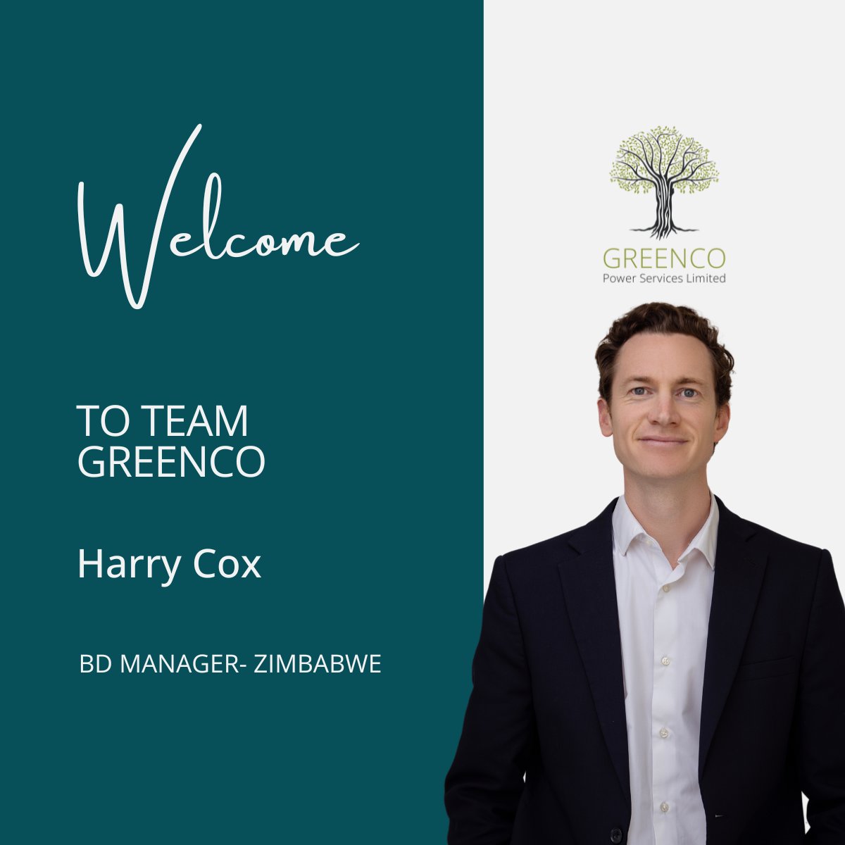 Welcome to the team!

Join us in welcoming Harry Cox who has joined Africa GreenCo as BD manager for Zimbabwe.