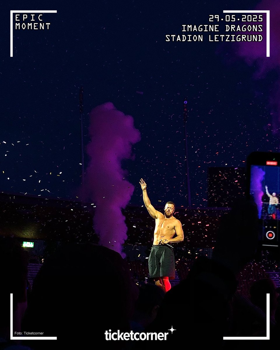 Ticketcorner's tweet photo. Imagine Dragons haben letzte Woche nicht nur am 29., sondern auch am 31. Mai das Stadion Letzigrund zum Beben gebracht. Was für zwei unglaubliche Shows! 😍🔥
Wer von euch war auch dort? ✨
#ImagineDragons #Loom #Concert #Ticketcorner #TicketcornerMoments https://t.co/AjyQU2KQ0b