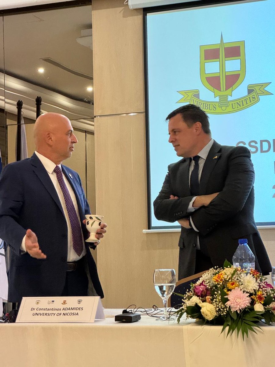 CdA Mangis: Pleased to address participants at the Cyprus Security &amp; Defense Academy (CSDA) &amp; the Austrian National Defense Academy’s joint Common Security &amp; Defense Policy (CSDP) Orientation Course as we make 🇺🇸 &amp; the region safer by confronting traditional &amp; emerging threats.