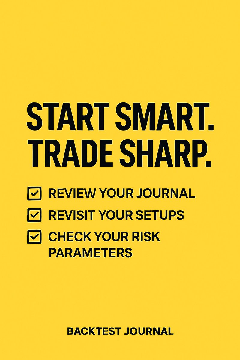 backtestjournal's tweet photo. It’s Monday. Start smart.
Before you enter a single trade:
✅ Review your journal
✅ Revisit your setups
✅ Check your risk parameters
No guessing. No rushing.
Clarity before execution.
Let the week know you came prepared.
#BacktestJournal #Forex #TradingPlan #MondayRoutine https://t.co/JKW7sk6JxQ