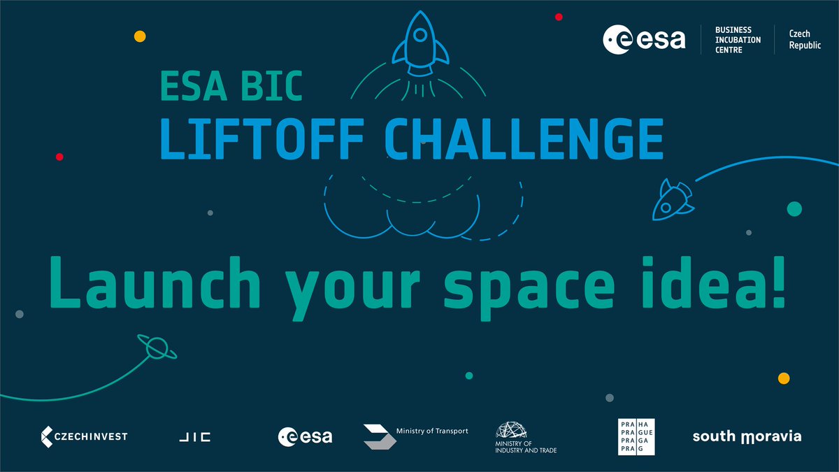Have an idea with a space connection? The ESA BIC #LiftoffChallenge is now open! If you're aged 18–35, apply by June 30, 2025 for a chance to win funding and pitch at #CzechSpaceWeek. Turn your idea into a startup — apply now! 🚀 
esa-bic.cz/news/the-esa-b…