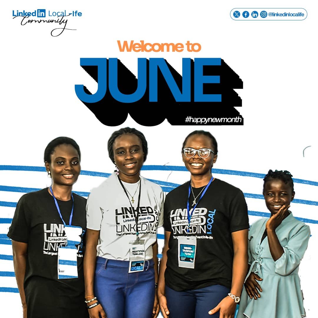 LinkedIn_Ife's tweet photo. New month, renewed focus. π
Letβs continue building a strong and professional network that drives local impact and empowers every member of the LinkedIn Local Ife Community. π
Happy New Month! πβ¨
#LLIC #LinkedInLocalIfeCommunity #happynewyear23 https://t.co/x7e5u0ZMKr