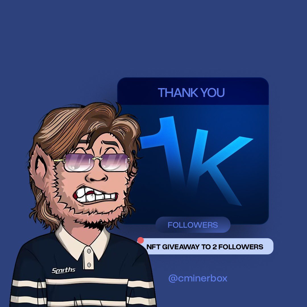 Thanks for 1K X followers
To celebrate 🎉 this 

We sending 2 <a href="/ApeGobsClub/">Ape Gobs Club</a> NFTs to Our 2 Most active followers
<a href="/MrJags_/">JAGS🦅</a> 
<a href="/Morexayo/">ᴀʏᴏᴍɪᴅᴇ ᴏᴅᴜᴛᴀʏᴏ ʍօռɖǟʏ (Ø,G) | Flow3 Network 🌐</a> 

Drop your APE wallet Address(Not Exchange)
Turn on Notification &amp; Keep engaging to be this Next Winners