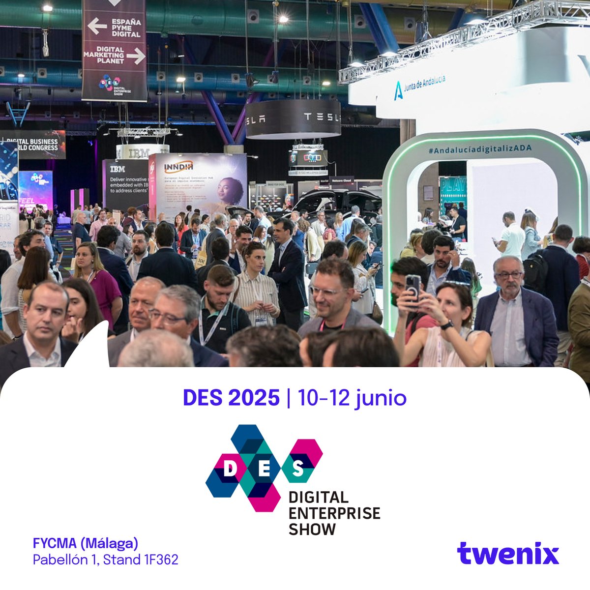 🚀 ¡Empieza la cuenta atrás para #DES2025!

Este año, Twenix vuelve con más energía que nunca al <a href="/DES_show/">#DES2025</a>. 

Nuestro equipo estará deseando enseñarte cómo combinamos tecnología, flexibilidad y factor humano para ultrapersonalizar la formación de inglés profesional.

¿Te apuntas?
