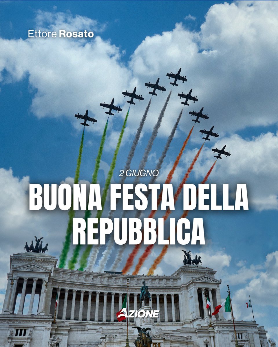 Ogni anno celebriamo una scelta che ha cambiato la storia.
Ma la Repubblica non è solo una data.
È la responsabilità di custodire ogni giorno libertà, democrazia, giustizia.

Auguri all’Italia, e a chi lavora per renderla migliore.

Buona Festa della Repubblica!