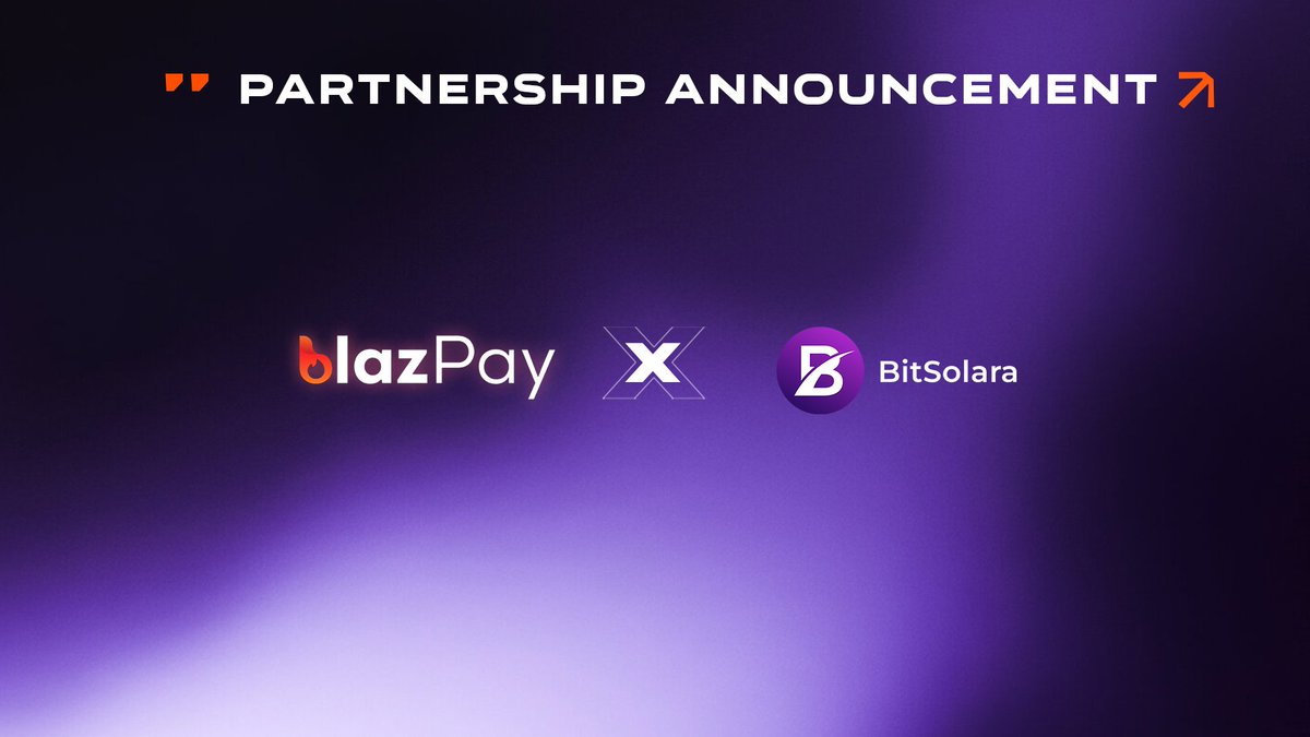 IdongesitEnubi1's tweet photo. We’re proud to partner with Bitsolara, a Telegram-native GameFi app powered by TON and #Solana.
No wallet needed—just complete quests and earn crypto.
@blazpaylabs x @BitSolara making Web3 more accessible and rewarding.
#Blazpay #BitSolara #GameFi #Web3 #DeFi #TON https://t.co/JEIqqwXi8D