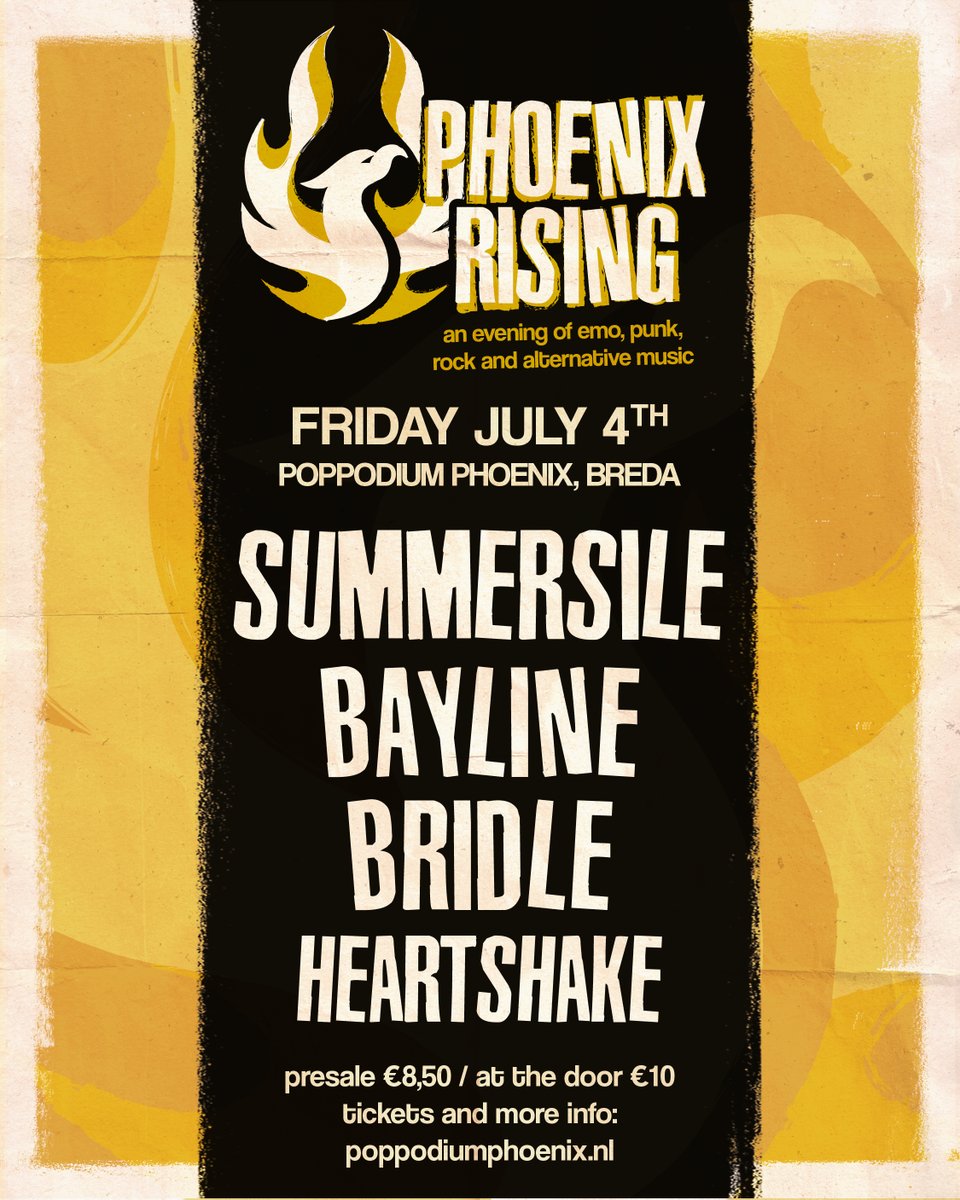 smmrsle's tweet photo. WE’RE HAPPY TO ANNOUNCE ANOTHER ACT TO OUR LINE UP DURING PHOENIX RISING ON THE 4TH OF JULY!

SAY HELLO TO THE PUNKS OF HEARTSHAKE 🔥

MAKE SURE TO BE THERE, CAUSE IT’LL BE A NIGHT TO REMEMBER!

TICKETS: https://t.co/Qo18yf6KJJ

MORE INFO:
https://t.co/QkaIfItTSA https://t.co/Lk9qrfuu2A