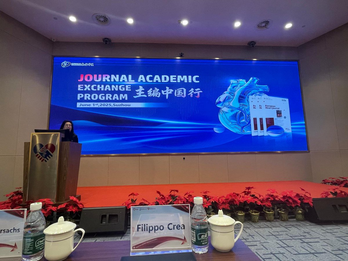 EHJ Editor-in-Chief (@ehj_ed) on Twitter photo A special joint session between EHJ and the Chinese Heart House, bringing together Editors and Chinese cardiologists to exchange perspectives and advance global cardiovascular excellence.
<a href="/escardio/">European Society of Cardiology</a> <a href="/ESC_Journals/">European Society of Cardiology Journals</a> #EHJ #cardiotwitter A special joint session between EHJ and the Chinese Heart House, bringing together Editors and Chinese cardiologists to exchange perspectives and advance global cardiovascular excellence.
<a href="/escardio/">European Society of Cardiology</a> <a href="/ESC_Journals/">European Society of Cardiology Journals</a> #EHJ #cardiotwitter