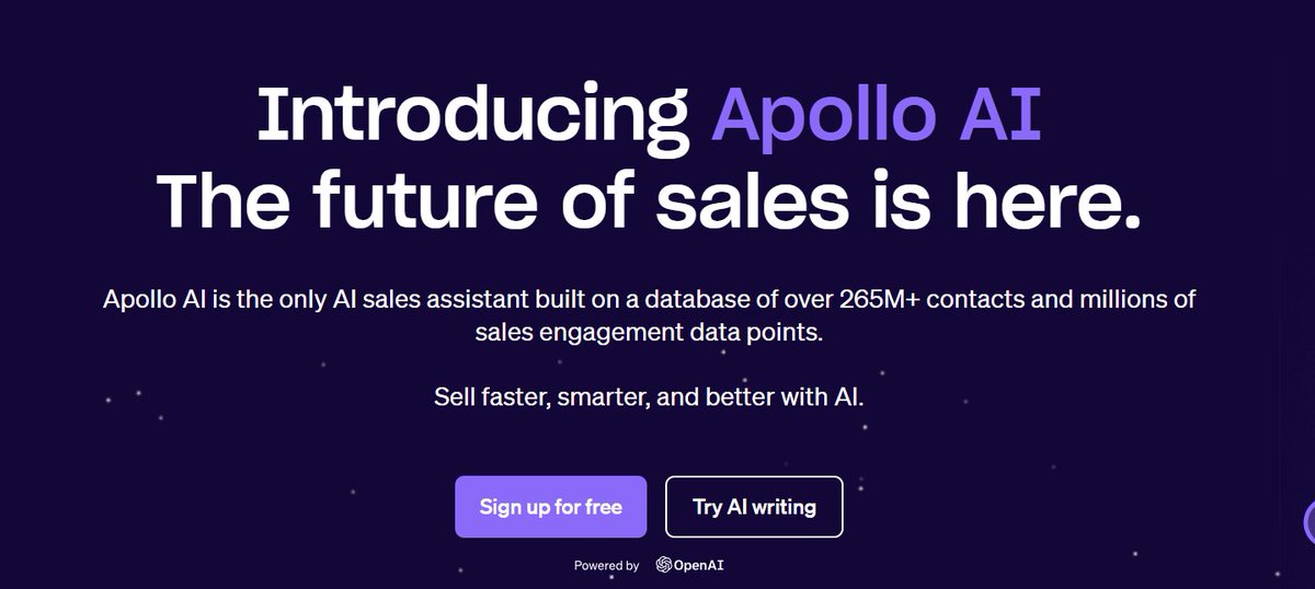 LatinZest's tweet image. 🚀 New week, new learning!

Today I’m diving into #Apollo — the ultimate #AI-powered #SalesPlatform 💼🤖
✨ One tool to:
🔹 Grow your pipeline
🔹 Enrich data
🔹 Automate outreach
🔹 Optimize calls
🔹 Engage the right leads

#SalesTech #B2BSales #SalesEnablement #ApolloAI