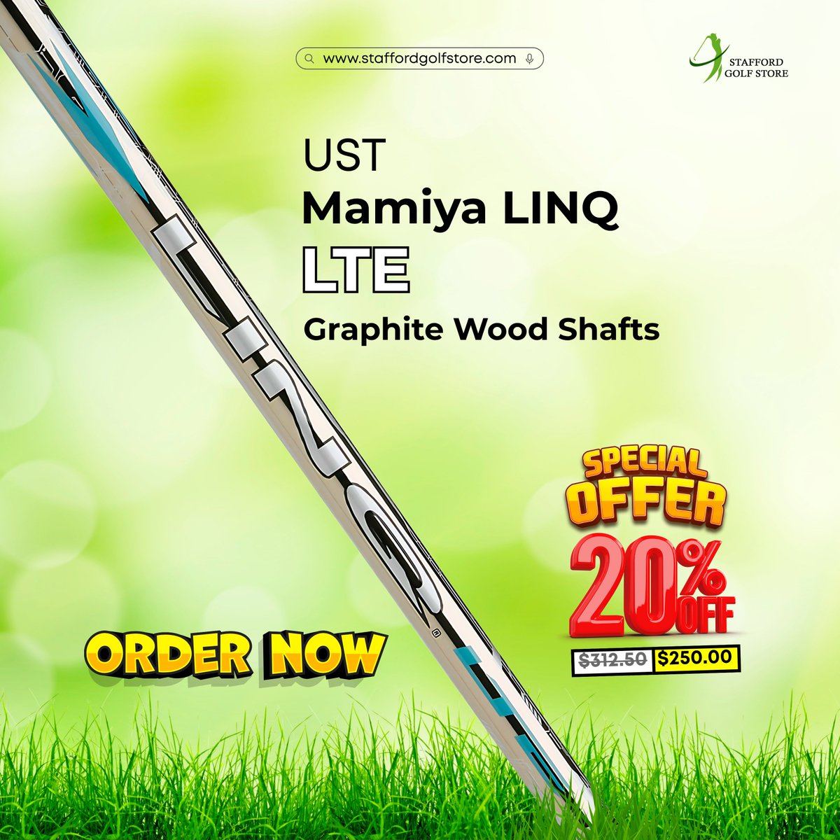 StaffordGolfStr's tweet image. Speed + Stability = Total Performance
 tinyurl.com/mt48ywb3
UST Mamiya LIN-Q LTE Wood Shafts deliver high launch, low spin, and responsive feedback—built for aggressive swings.
#Golf #USTMamiya #GolfShafts #GolfGear #GolfSwing #GolfUSA