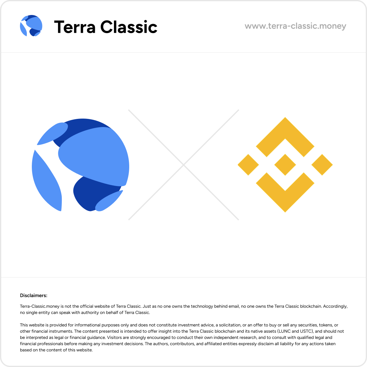 BREAKING: This is the one we all have been waiting for - <a href="/binance/">Binance</a> is the next exchange to update the link to terra-classic.money.  

Good job! Thank you!

#terraclassic #lunc #USTC 

binance.com/en/trade/LUNC_…
binance.com/en/trade/USTC_…