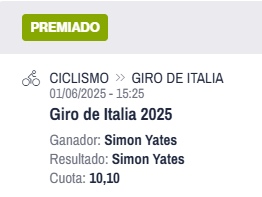 La importancia de buscar el valor de una cuota 😃

<a href="/10/">PR</a>,10 ✅✅✅

#GirodItalia #Yates #ValueInvesting